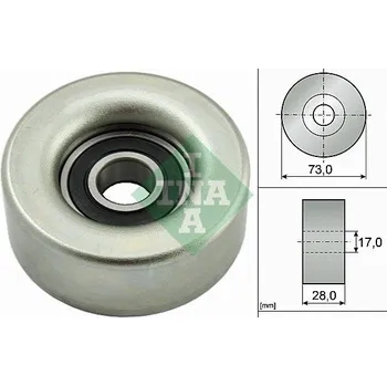 Vratná/vodicí kladka, klínový žebrový řemen INA 532 0783 10