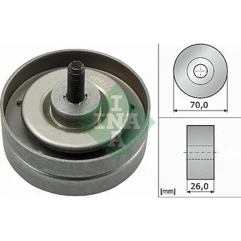 Vratná/vodicí kladka, klínový žebrový řemen INA 532 0789 10