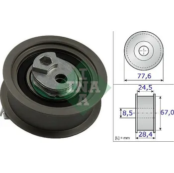 Napínací kladka, ozubený řemen INA 531 0851 10