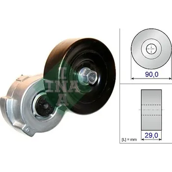 Napínák, žebrovaný klínový řemen INA 534 0421 10