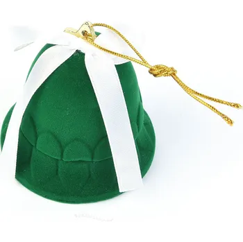 Dárková krabička Vánoční dárková krabička zvonek zelený