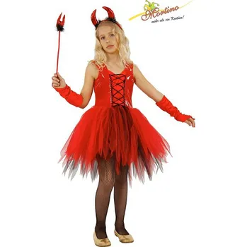 Karnevalový kostým MORTINO GR Dětský kostým Čertice Devil Girl 8 let -128 cm