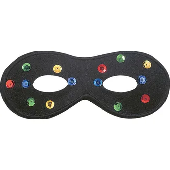 Karnevalová maska WIDMANN Škraboška Domino s flitry černá
