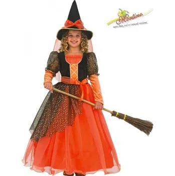 Karnevalový kostým MORTINO GR Dětský kostým čarodějnice Star vel. 140 cm