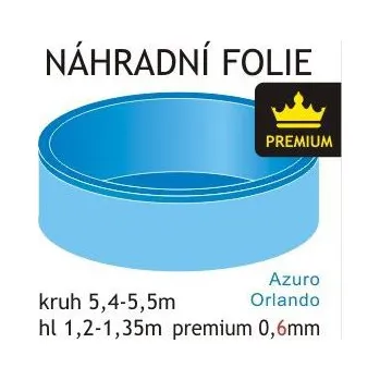 Fólie do bazénu 5,5 x 1,35m - modrá silná 0,6mm "PREMIUM"