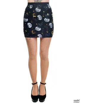 Dámská sukně sukně dámská TOO FAST - MERCY - HALLOWEEN CAT & PUMPKINS - S