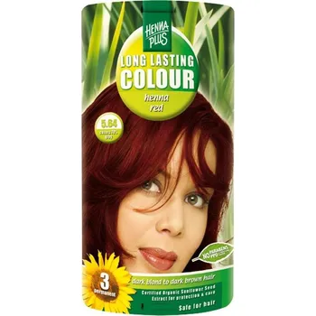 Barva na vlasy HennaPlus dlouhotrvající barva červená henna 5.64 100ml