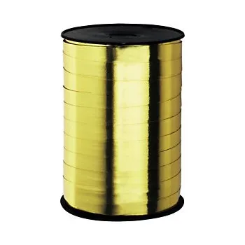 Stuha Lesklé dárkové stuhy šířka 10mm, délka 225m, zlatá - Balení po 1 ks