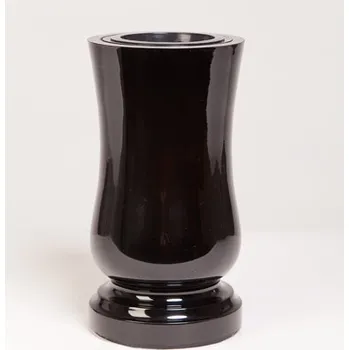 Váza Náhrobní váza Black 27 x 14 cm