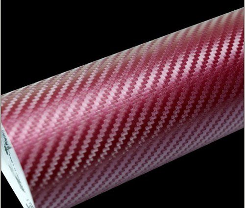 KARBON FOLIE 3D vínová - CARBON FOLIE, KARBONOVÁ FOLIE 50cm x 50cm