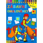 Zábavné omalovánky se samolepkami modré…