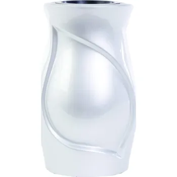 Váza Náhrobní váza Silver 27 x 17 cm