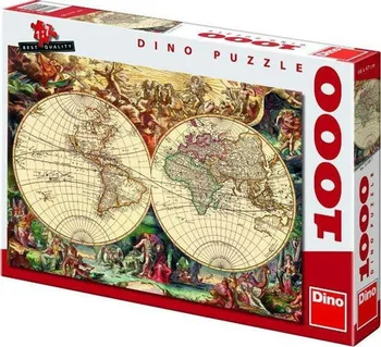 Puzzle Dino Puzzle Historická mapa 1000 dílků