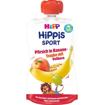 Dětská výživa HiPP BIO Sport Broskev, banán, bílé hrozny a obiloviny 120 g