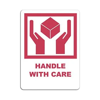 Speciální papír Výstražné etikety 74x105mm, HANDLE WITH CARE - Balení po 1 ks