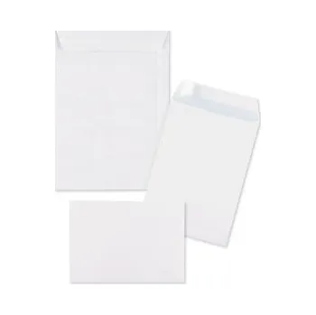 Obálka Zásilkové obálky B4, 250x353mm, samolepicí s krycím proužkem, bílé - Balení po 1 ks