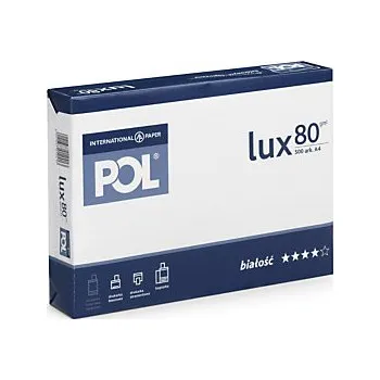 Kancelářský papír Kancelářský papír A4 POL lux, 80g/m2 - Balení po 5 ks