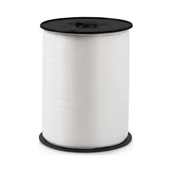 Dárkové stuhy standardní, šířka 7mm, délka 500m, bílá - Balení po 1 ks