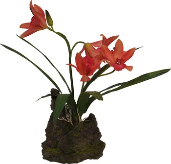Dekorace do terária Lucky Reptile Jungle Plants Orchidej červená 25 cm