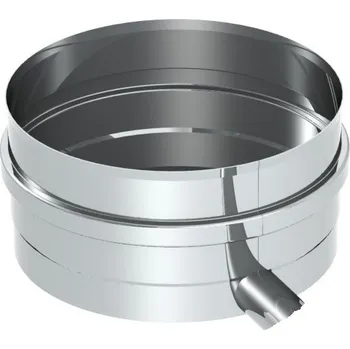 Kouřovod Kondenzátová jímka s odtokem do boku - průměr 180, nerezová IVEMAW18