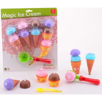 nádobí do dětské kuchyňky Johntoy Magická zmrzlina sada zmrzlin