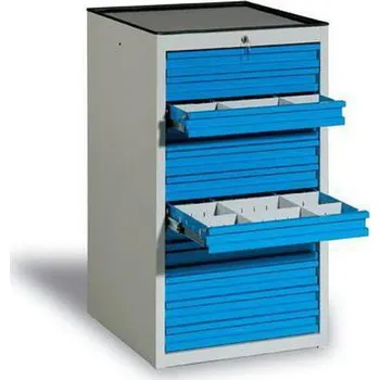 Skříňka na nářadí Dílenská zásuvková skříň, 108 x 59 x 62 cm, 12 zásuvek
