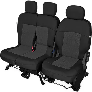 Potah sedadla AUTOPOTAH "KEGEL" CITROEN BERLINGO II od 2009 TAILORE MADE CERNO-SEDY SADA 6 KS