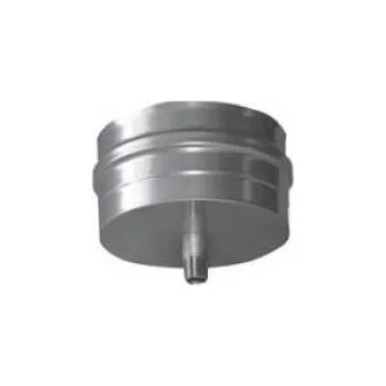 Kouřovod Kondenzátová jímka s odtokem dolů - průměr 130, nerezová IVEMAS13