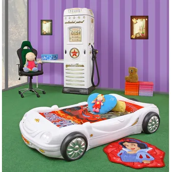 Dětská postel Dětská auto postel BOBO bílá