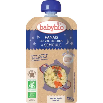 Dětská výživa Doypack Good night pastiňák, mrkev a krupice z tvrdé pšenice od