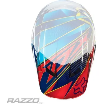 Auto-moto Náhradní kšilt helmy FOX V1 Radeon Blue 14 M-L