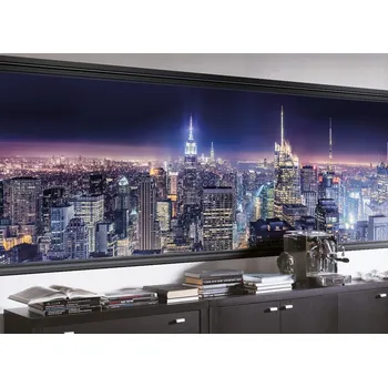 Fototapeta Fototapeta panoramatická zářící noční New York Sparkling New York 4-877 / Obrazové tapety a fototapety na zeď Komar (368 x 127 cm)