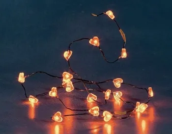 Vánoční dekorace Konstsmide 573064 světelný řetěz srdce červená