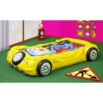 Dětská postel dětská postel auto bobo žlutá