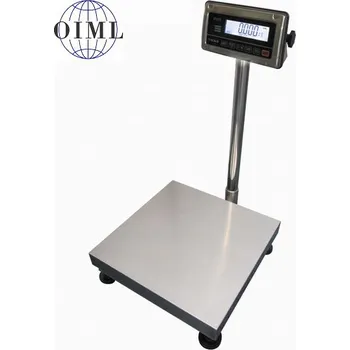 Průmyslová váha LESAK 1T4040NNRWS/DR, 30;60kg/10;20g, 400x400mm, nerez-nerez 1: Váha bez ověření