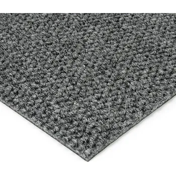 Rohožka Šedá kobercová zátěžová čisticí zóna FLOMA Fiona - délka 100 cm, šířka 100 cm, výška 1,1 cm