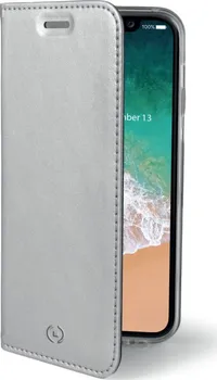 Pouzdro na mobilní telefon Celly Air pro iPhone X stříbrné