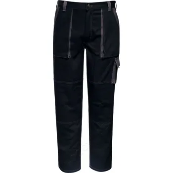 montérky Montérky Bartoš nadměrné pracovní kalhoty do pasu 7006-3 černé/šedé