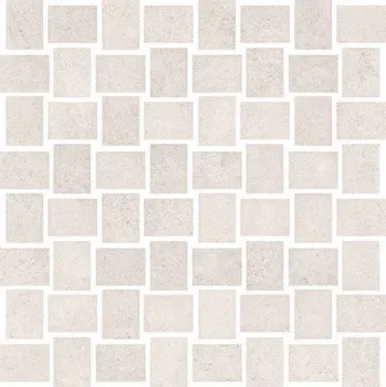 Obklad Prince white mosaic - dlažba mozaika 30x30 bílá lappovaná 146152