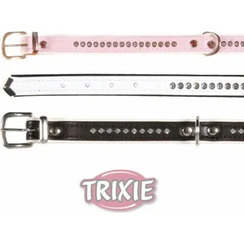 Pro psa Trixie Obojek Fashion s jednořadým zdobením Swarovski - štras Barva: Černá, Velikost obojku: XS 20 - 24 cm / 11 mm
