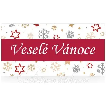 Dárková visačka komplimentka k dárku: Veselé Vánoce