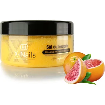 Koupelová sůl X-NAILS Koupelová sůl 350 g - Grapefruit
