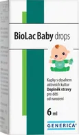 probiotika a prebiotika Generica Biolac Baby drops 6 ml