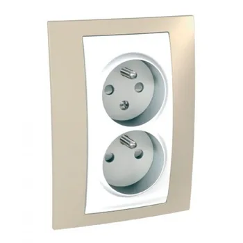 vypínač a zásuvka Schneider Electric Unica MGU63.065.867 Polar/Arena