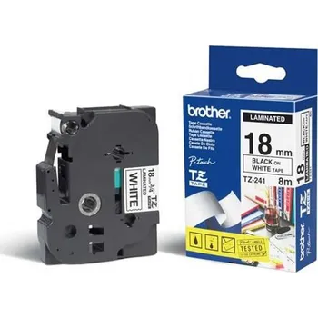 Pásek do tiskárny Páska Brother TZ-241 (Černý tisk/bílý podklad)