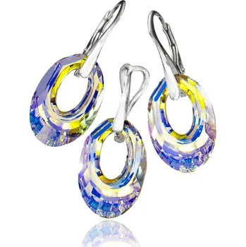 Souprava šperků Stříbrná souprava Helios AB (Dámská stříbrná souprava šperků)