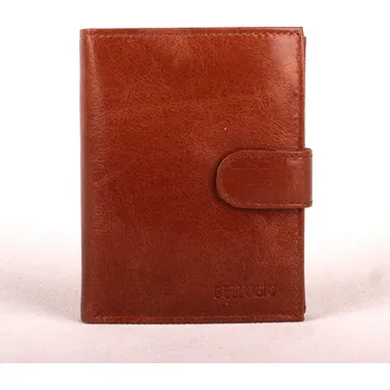 Peněženka Světlehnědá (cognac) kožená pánská peněženka Bellugio