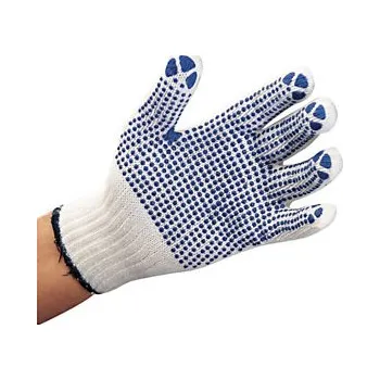 Pracovní rukavice Protiskluzové úpletové rukavice s terčíky na dlani, velikost 9 - Balení po 12 ks