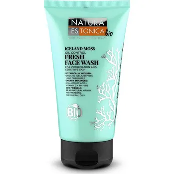 Čistící gel Natura Estonica Gel na oplachování obličeje Islandský mech 150 ml