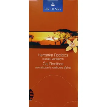 Čaj Sir Henry rooibos s vanilkou 25 sáčků